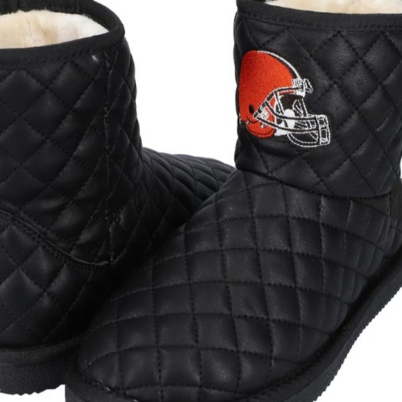 CLEVELAND BROWNS CUCO QUILTED BOOTS - Picture 2 of 3
